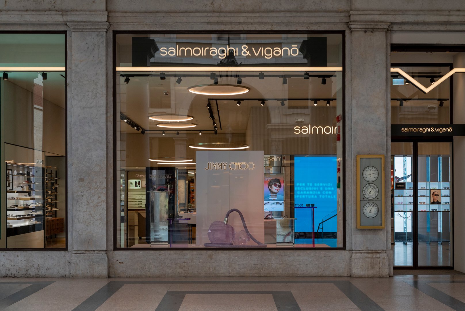 Turin, Italy - July 05, 2024. SALMOIRAGHI & VIGANò. Front view of shop window.