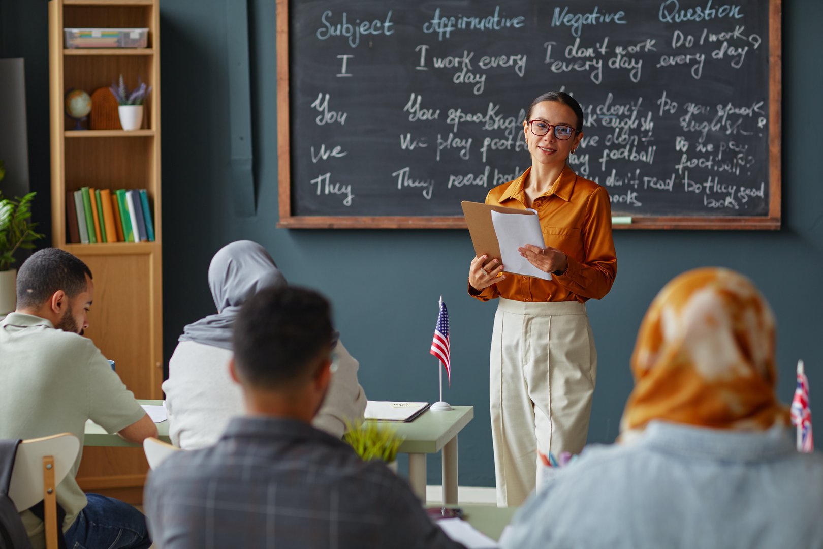 Students in classroom