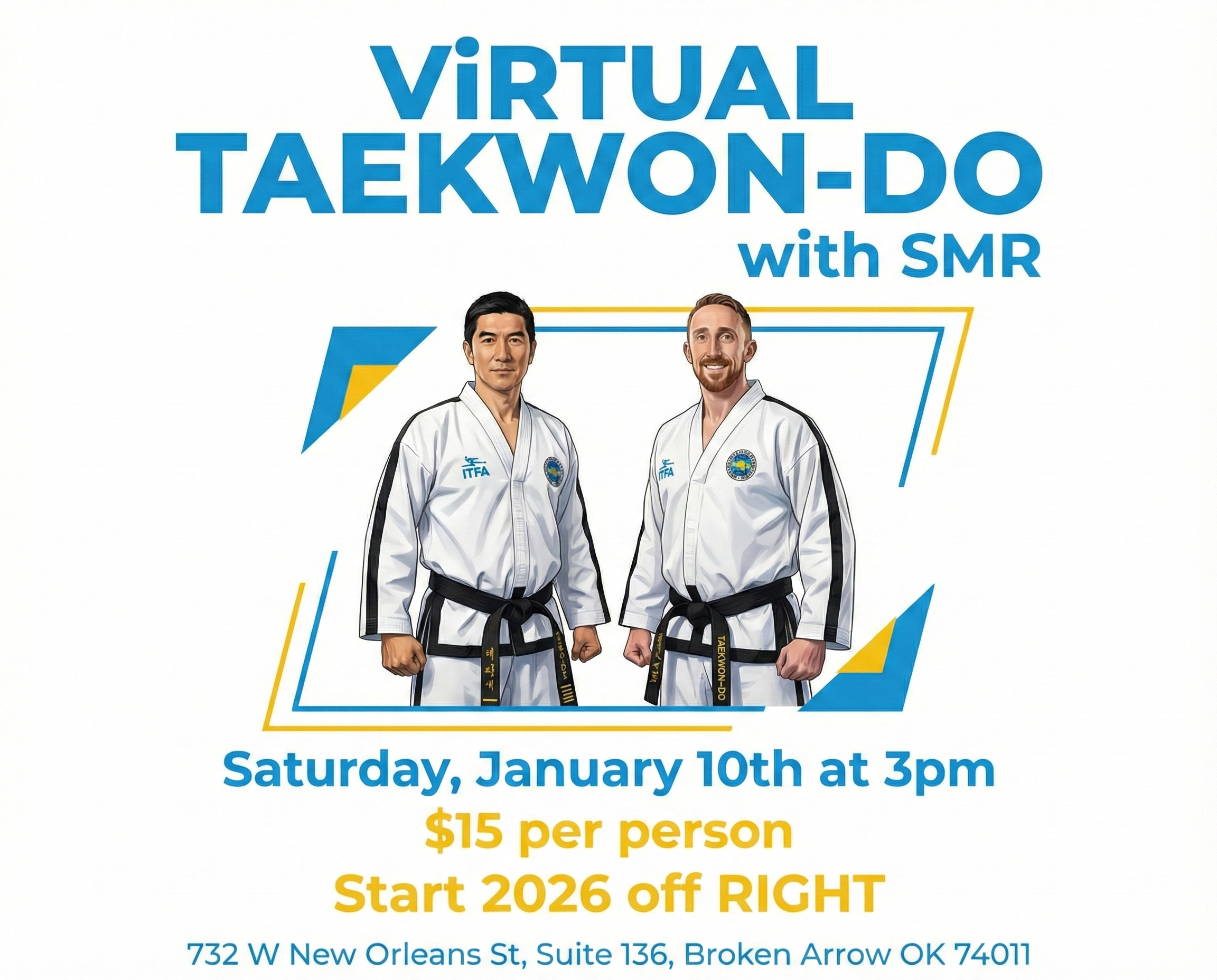 Virtual Taekwon-Do training session promotional image