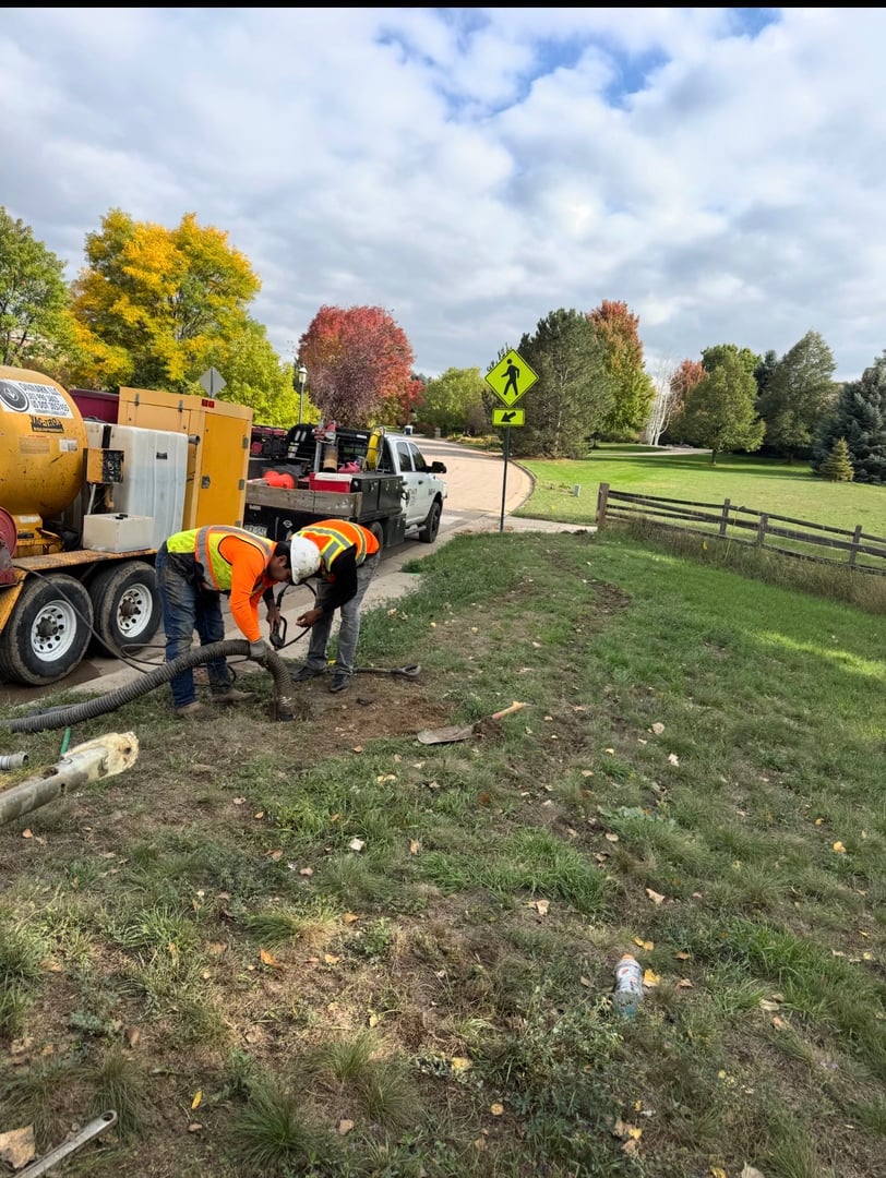 Parker CO utility project potholing vacuum work