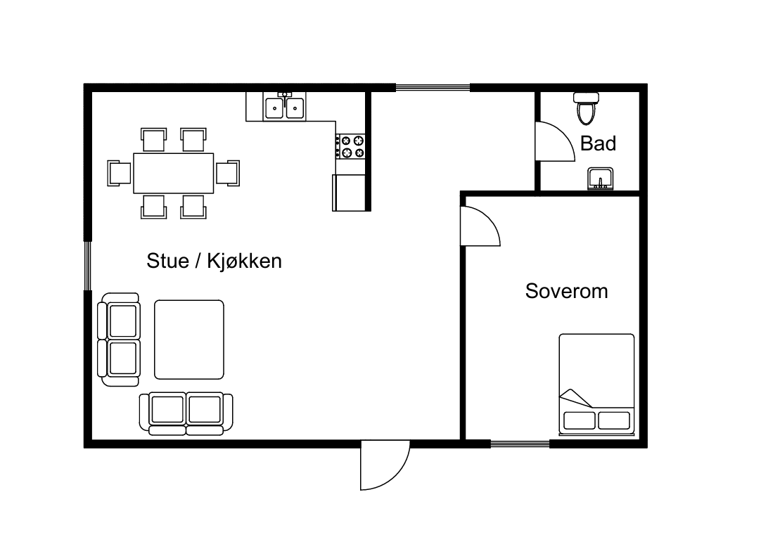 Profesjonell 2D-plantegning - FINN-standard