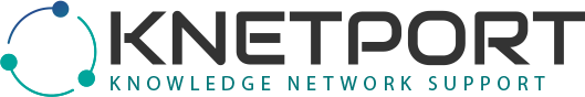 Logo of KNETPORT featuring connected nodes and professional network concept