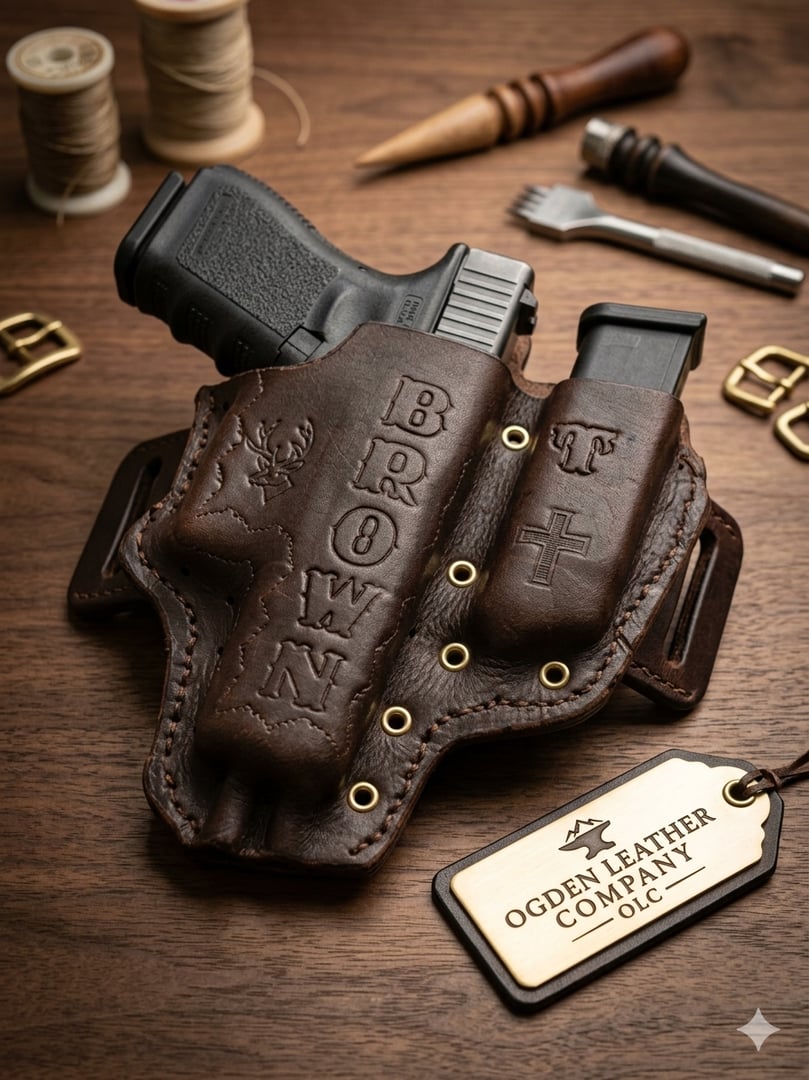 Handcrafted leather holster