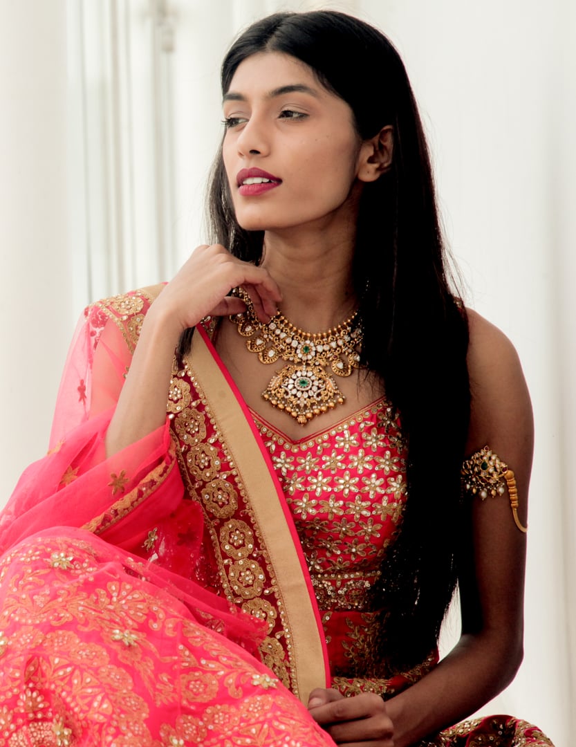 Bridal photoshoot with indian traditional dress