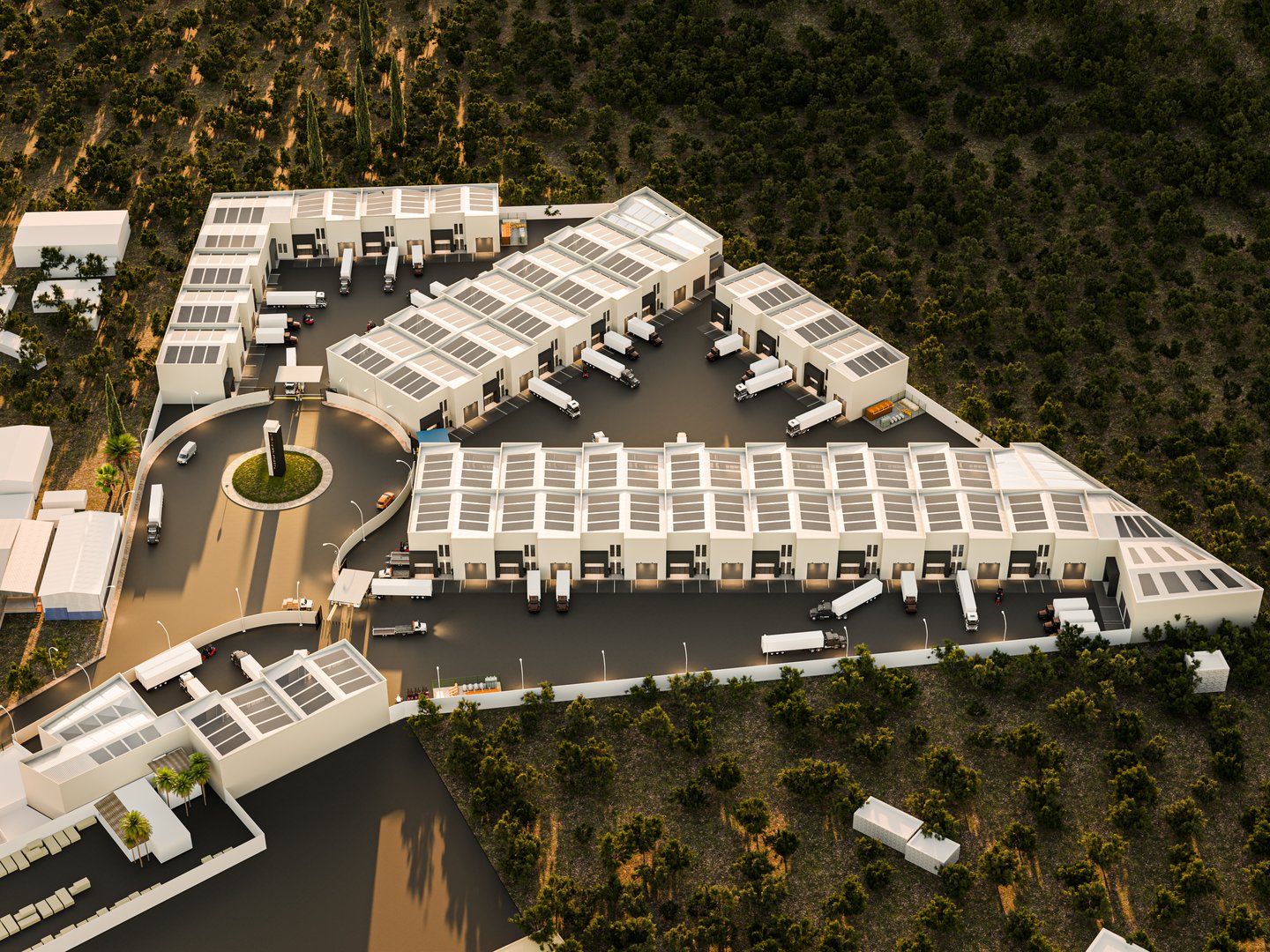 Conjunto residencial vista panorámica