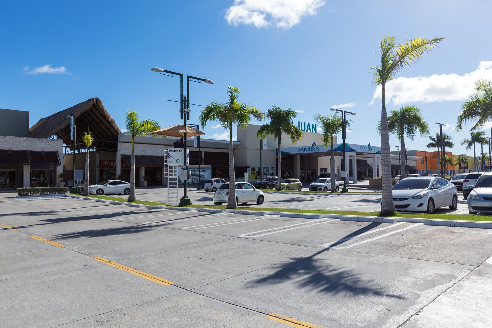 Bavaro, Punta Cana, Dominican Republic - 19 January 2019: Sanjuan shopping center plaza