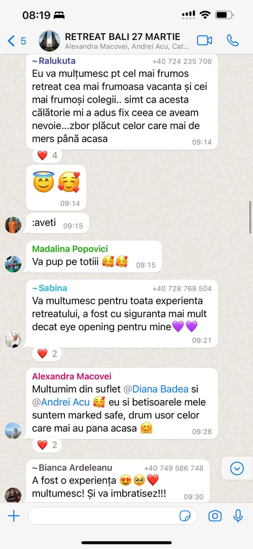 Testimonial participant retreat