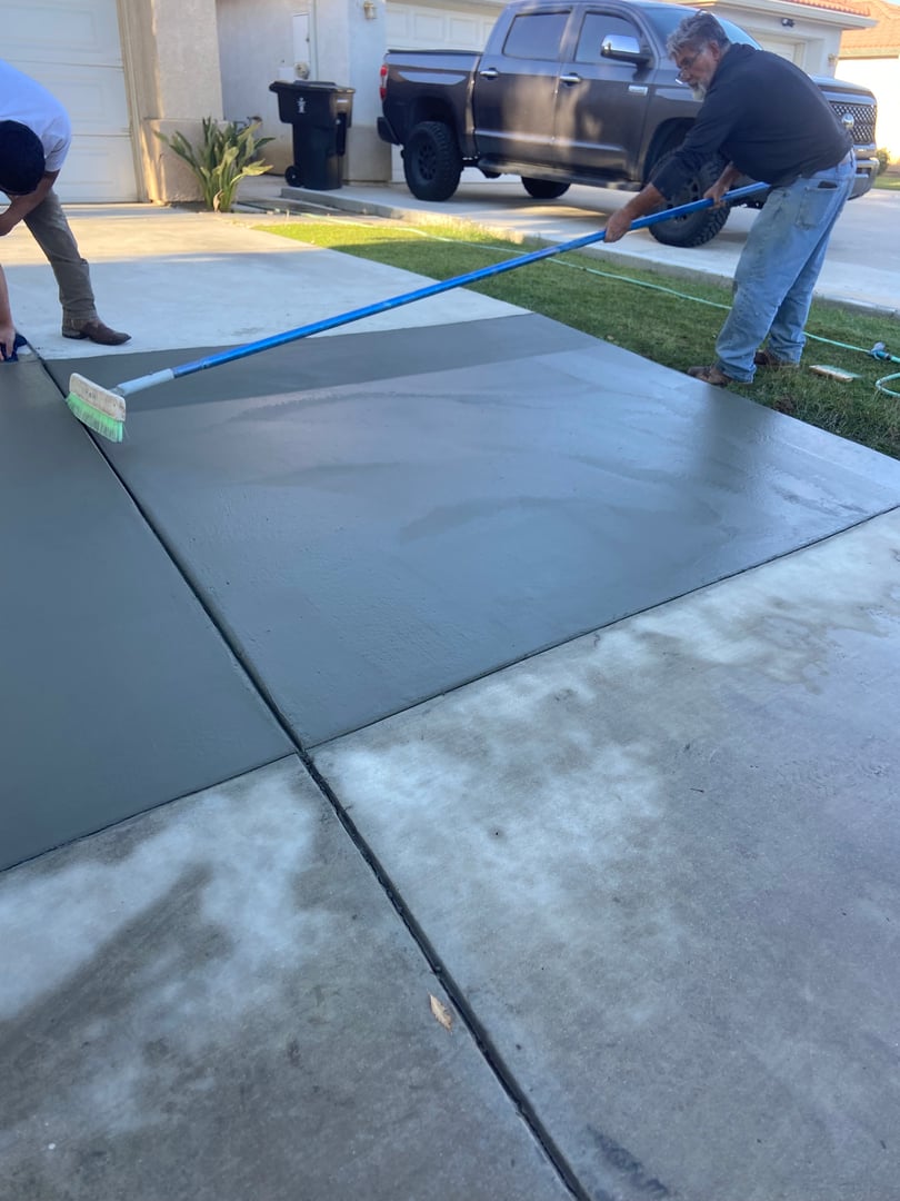 Driveway repair finished Bakersfield CA
