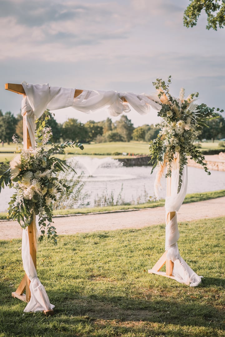 Wedding decoration outside