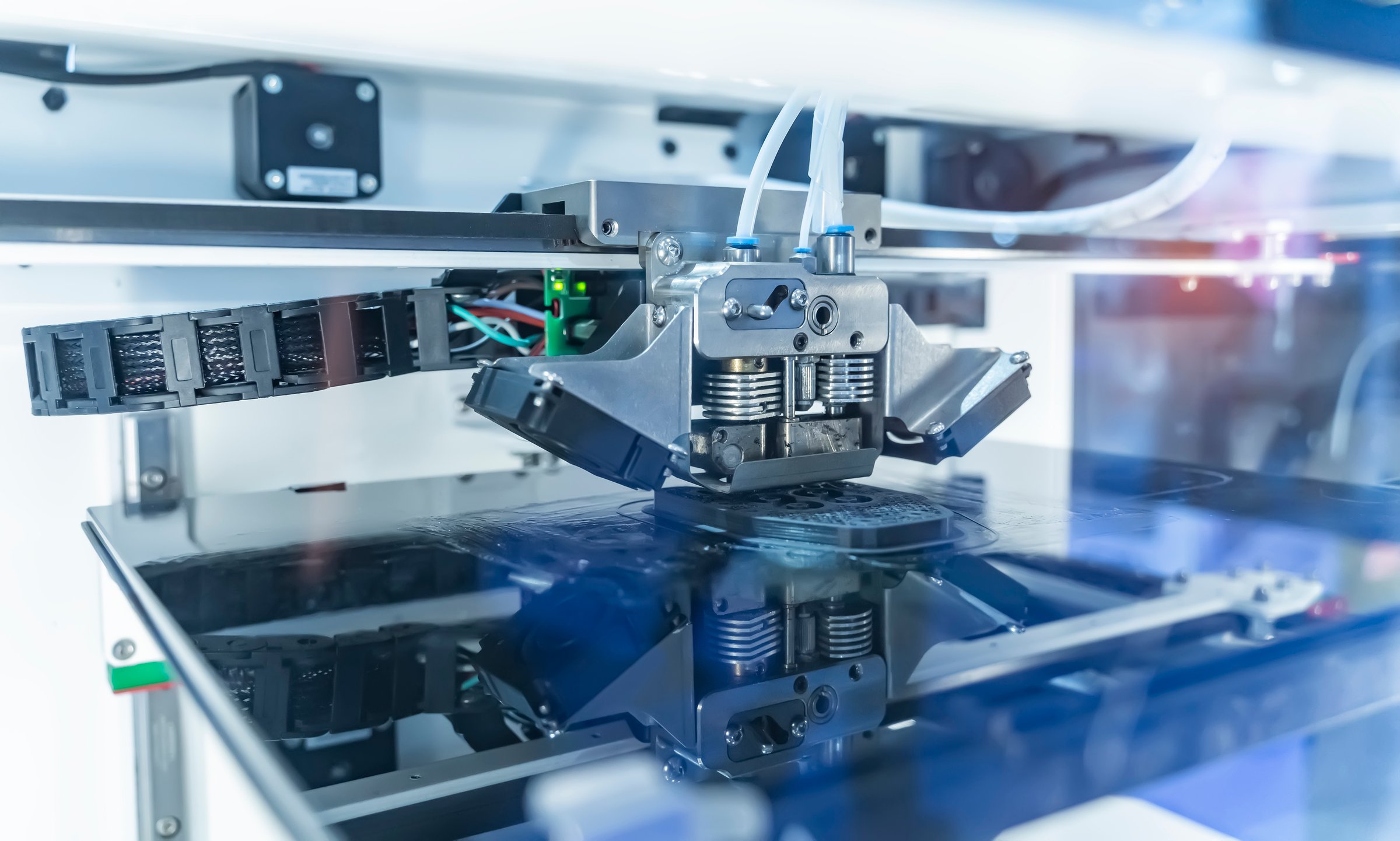 3D Printer Printing Prototypes