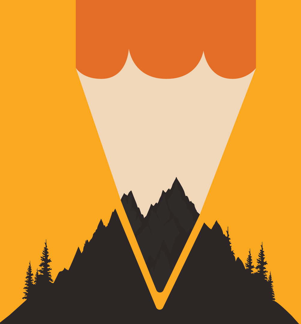 Pencil Mountain Illustration