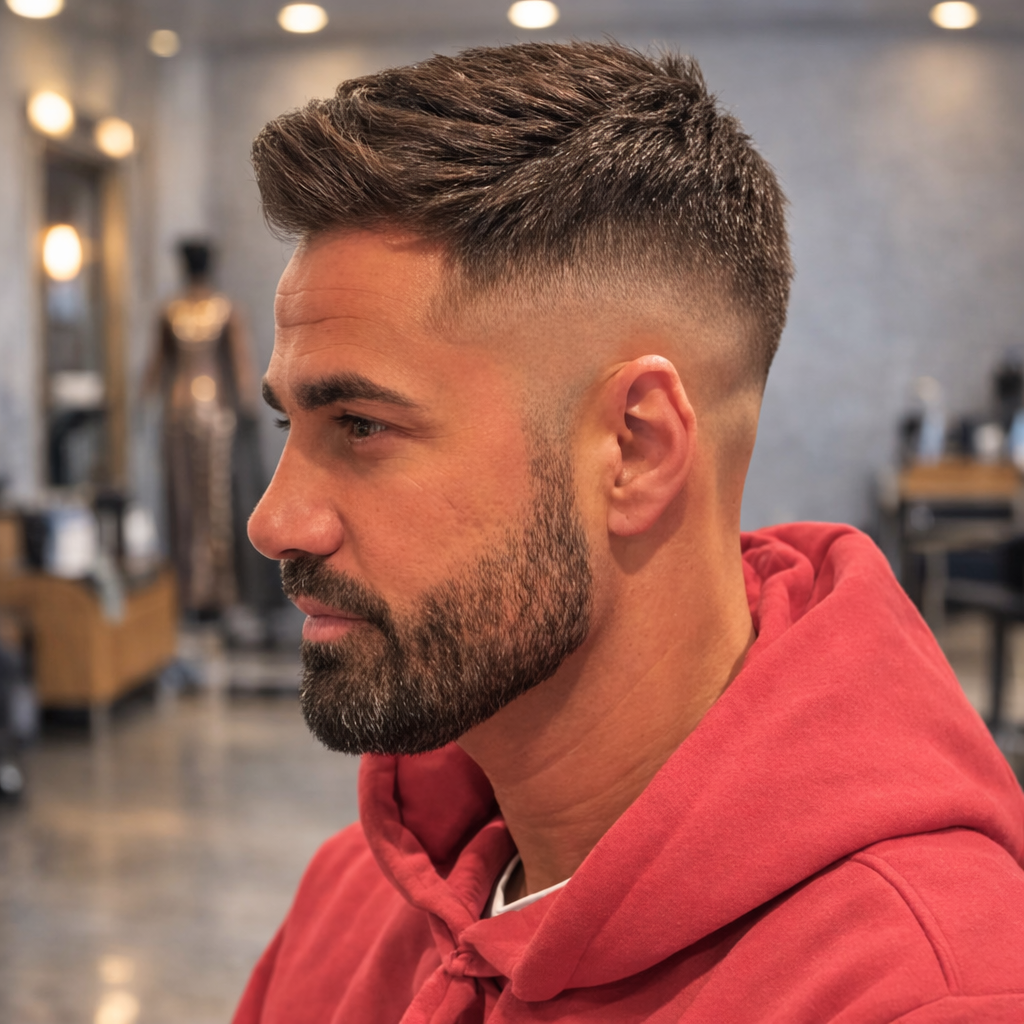 High fade haircut in Sarasota - bold and modern fade style at The Q Salon