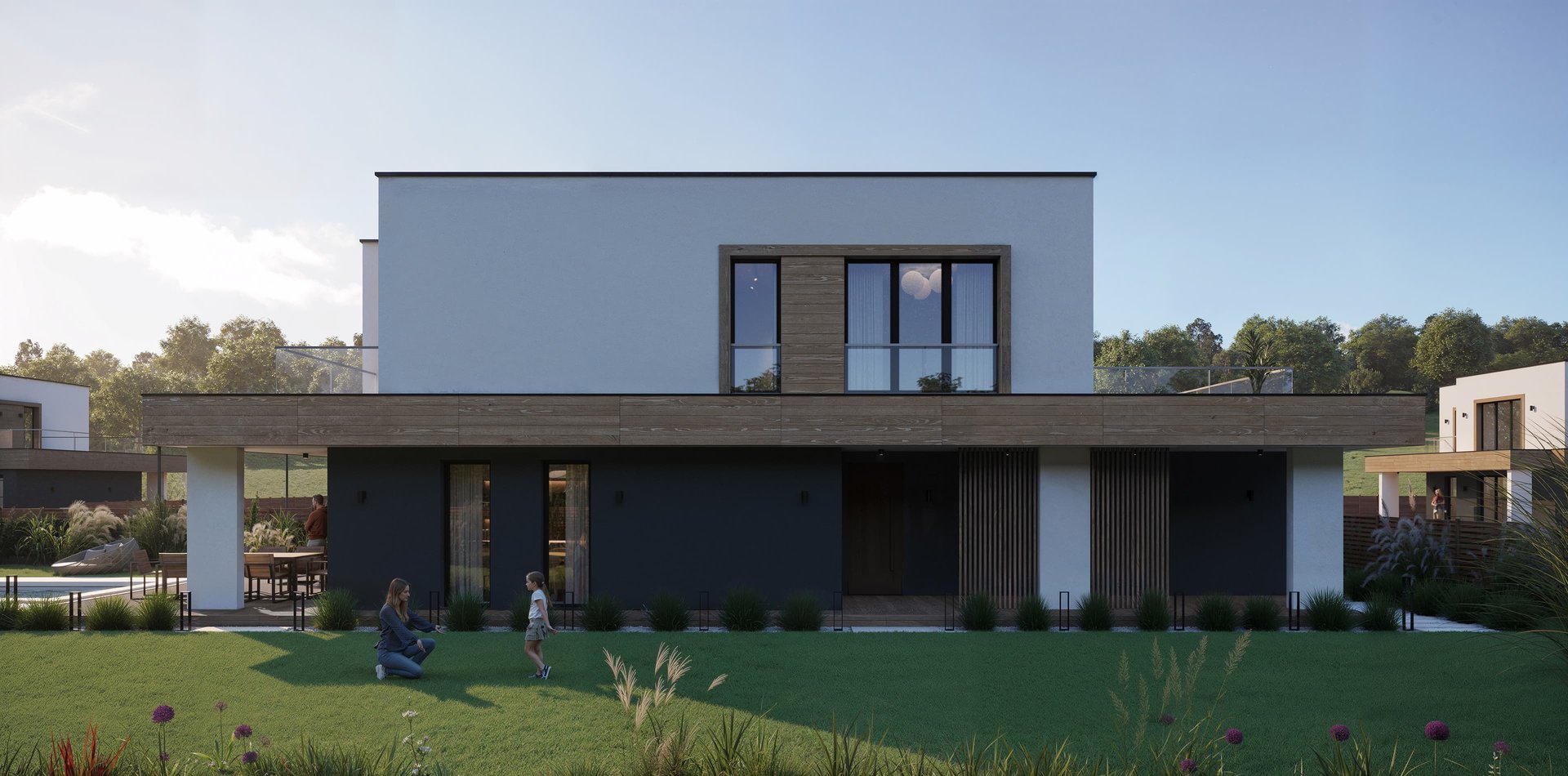 Eksterijer sa staklenim površinama