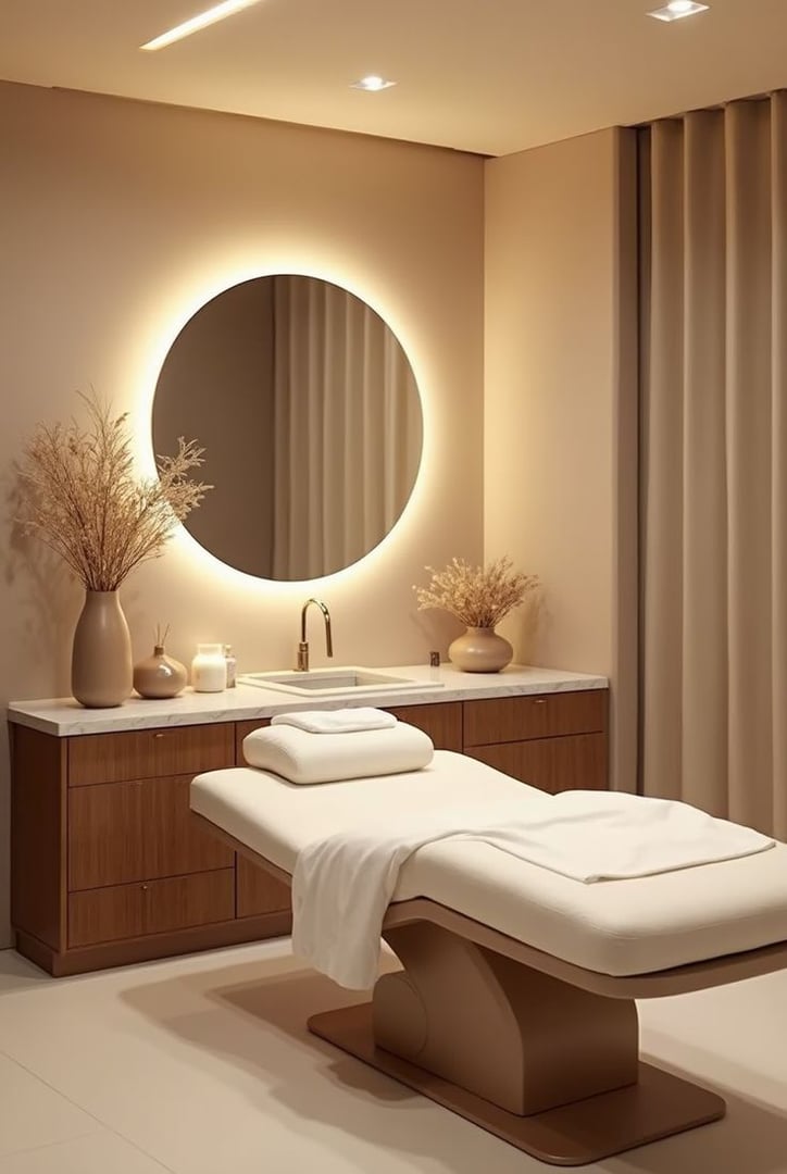 Luxury aesthetic clinic interior visualization