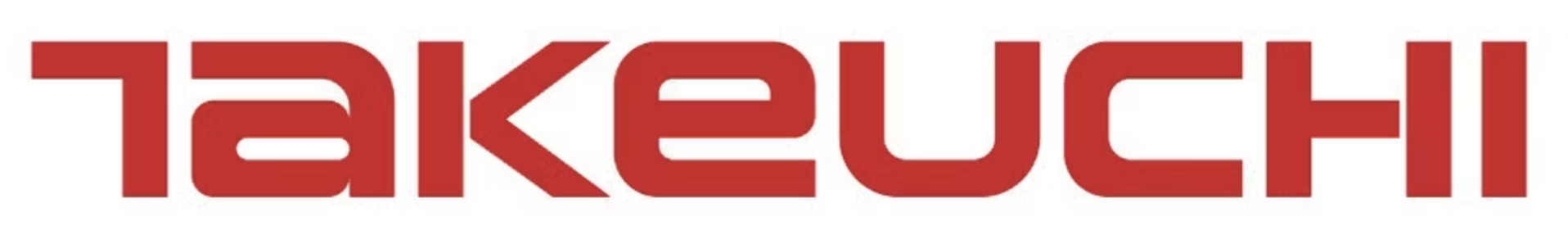 The logo of Takeuchi Machinery with the name Takeuchi in bold red letters.