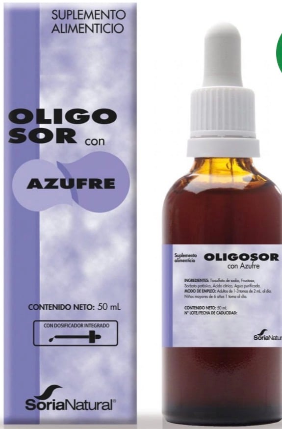 OLIGOSOR Azufre Soria Natural precursor de glutatión para piel cabello y articulaciones