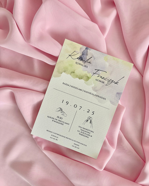 Zaproszenie pastelowe 6