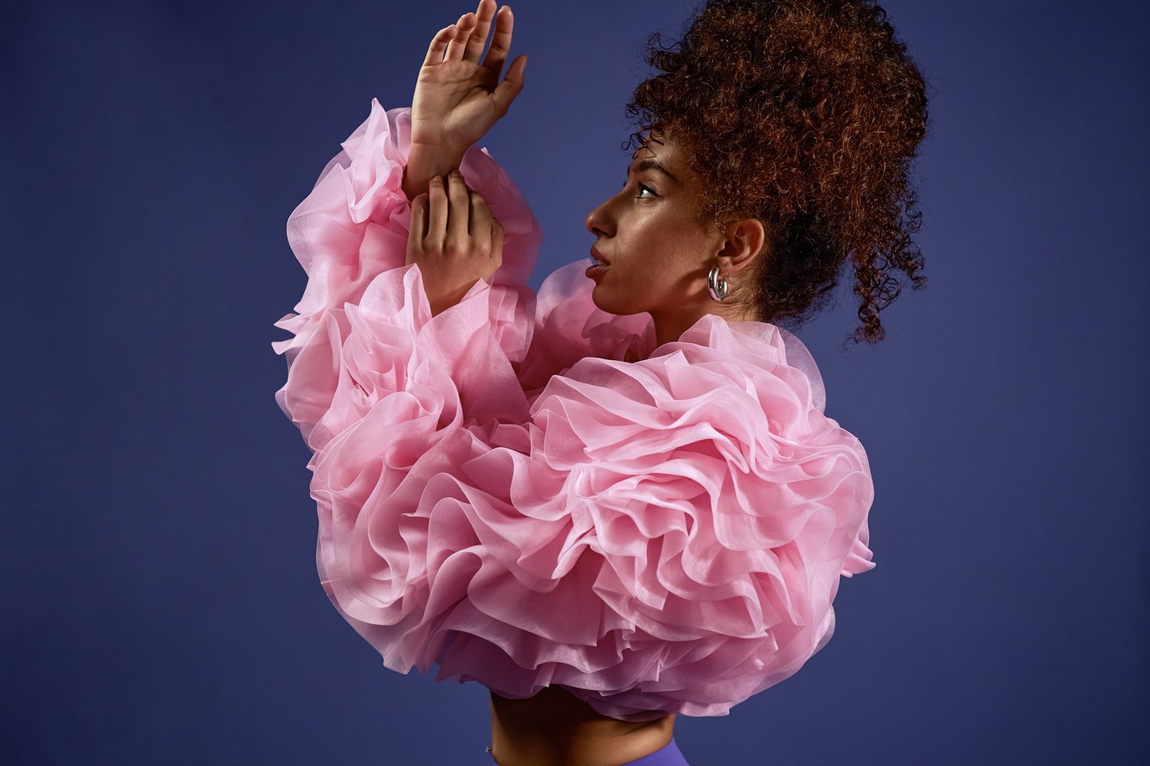 Fashion model in couture