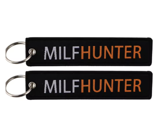 Embroidered Keys Tag Keychains