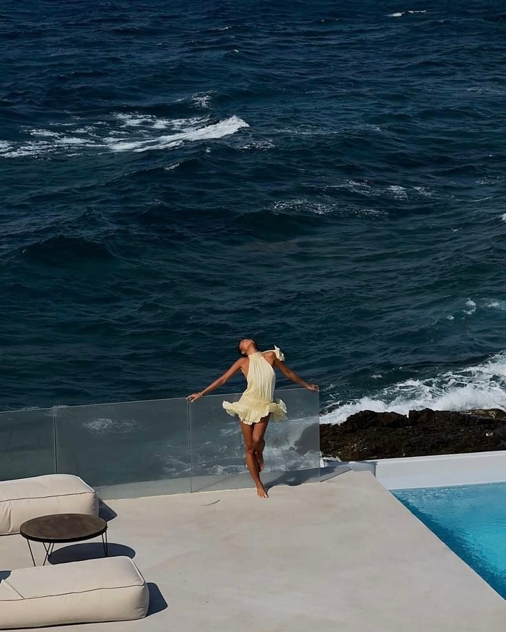 Luxury workspace with elegant businesswoman