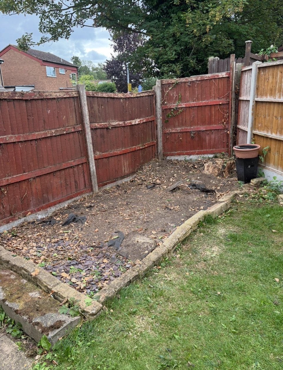 Professional garden maintenance and landscaping work
