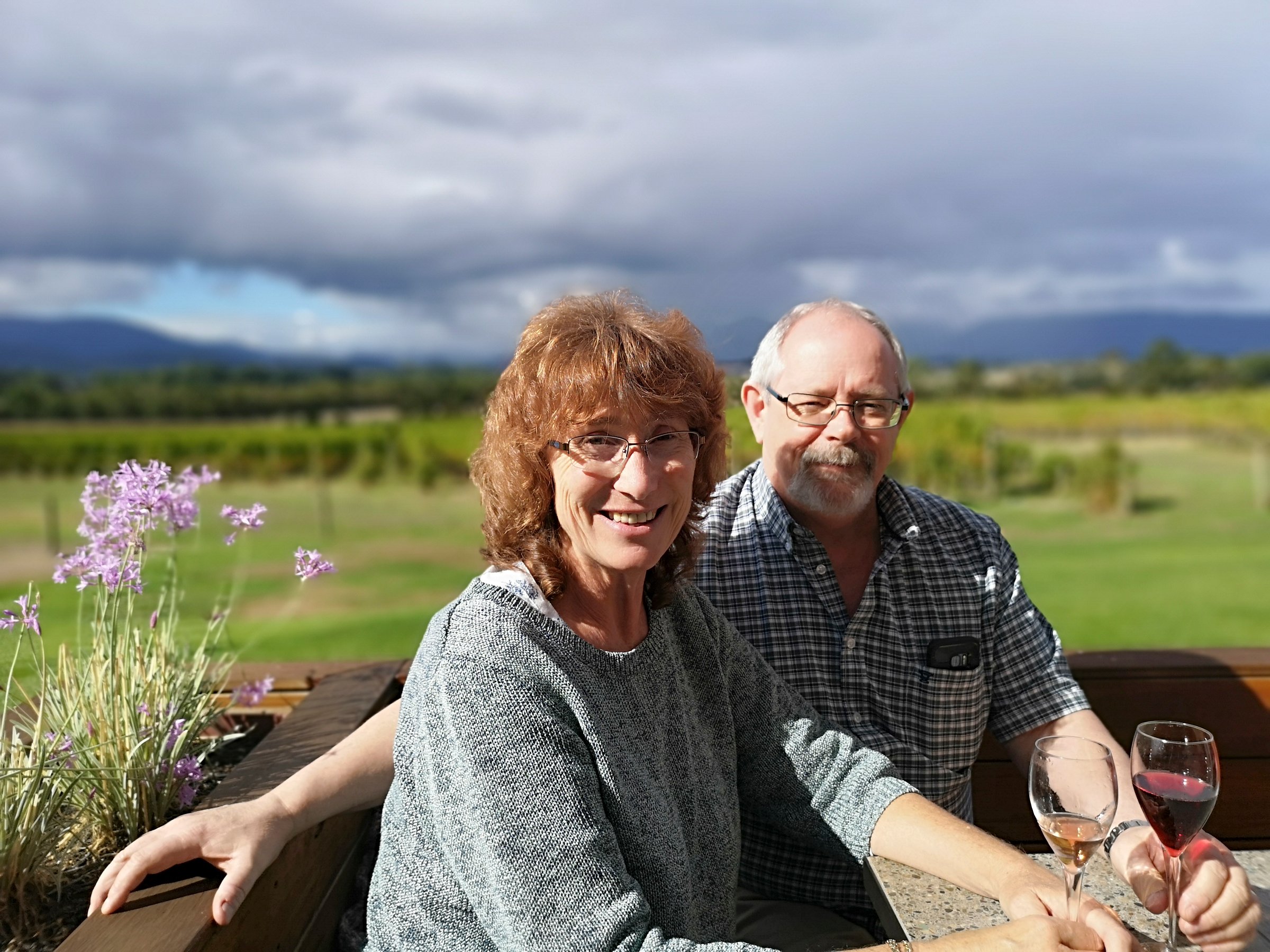 German couple enjoying Bulgarian wine tourism and language learning experience with cultural immersion