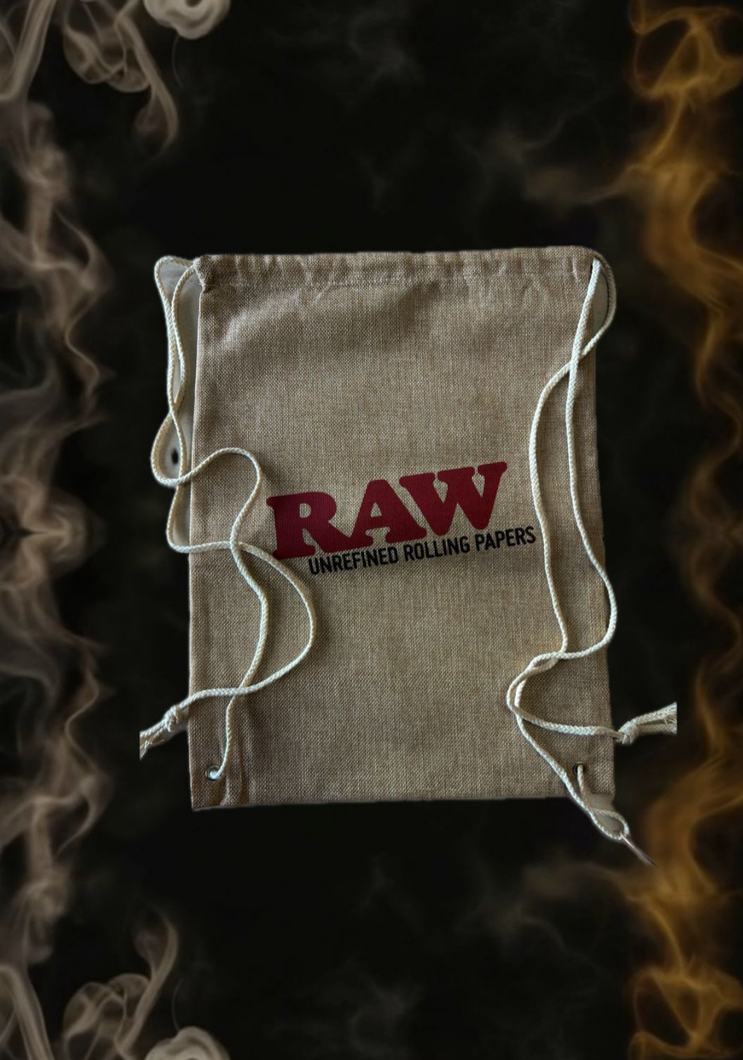 Raw Drawstring bag