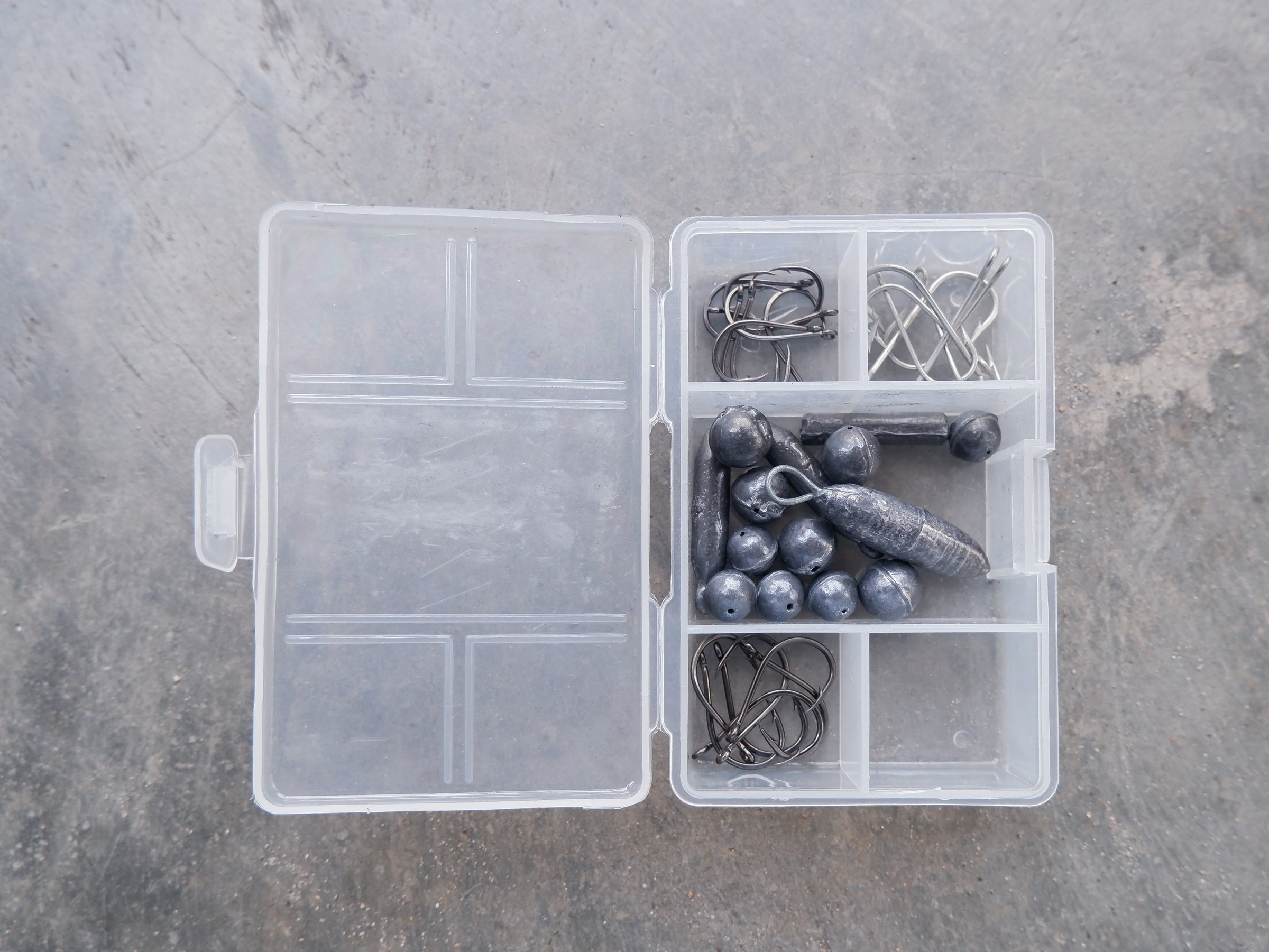 Fishing hooks and sinkers