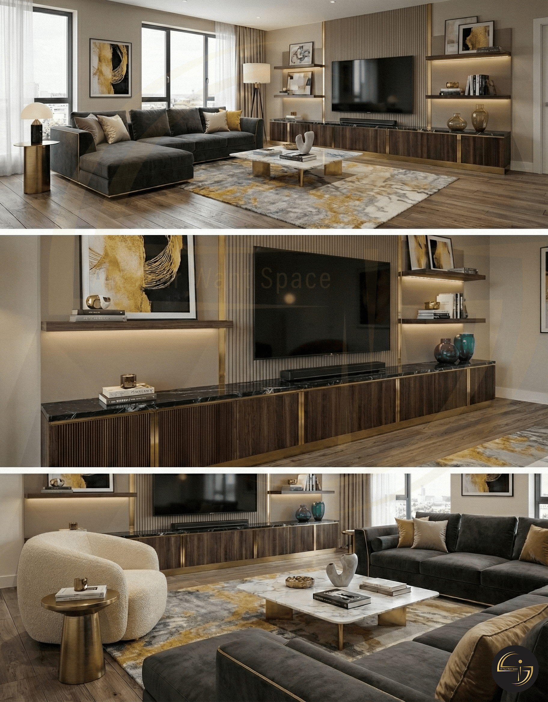 Suburb Smart House living room view