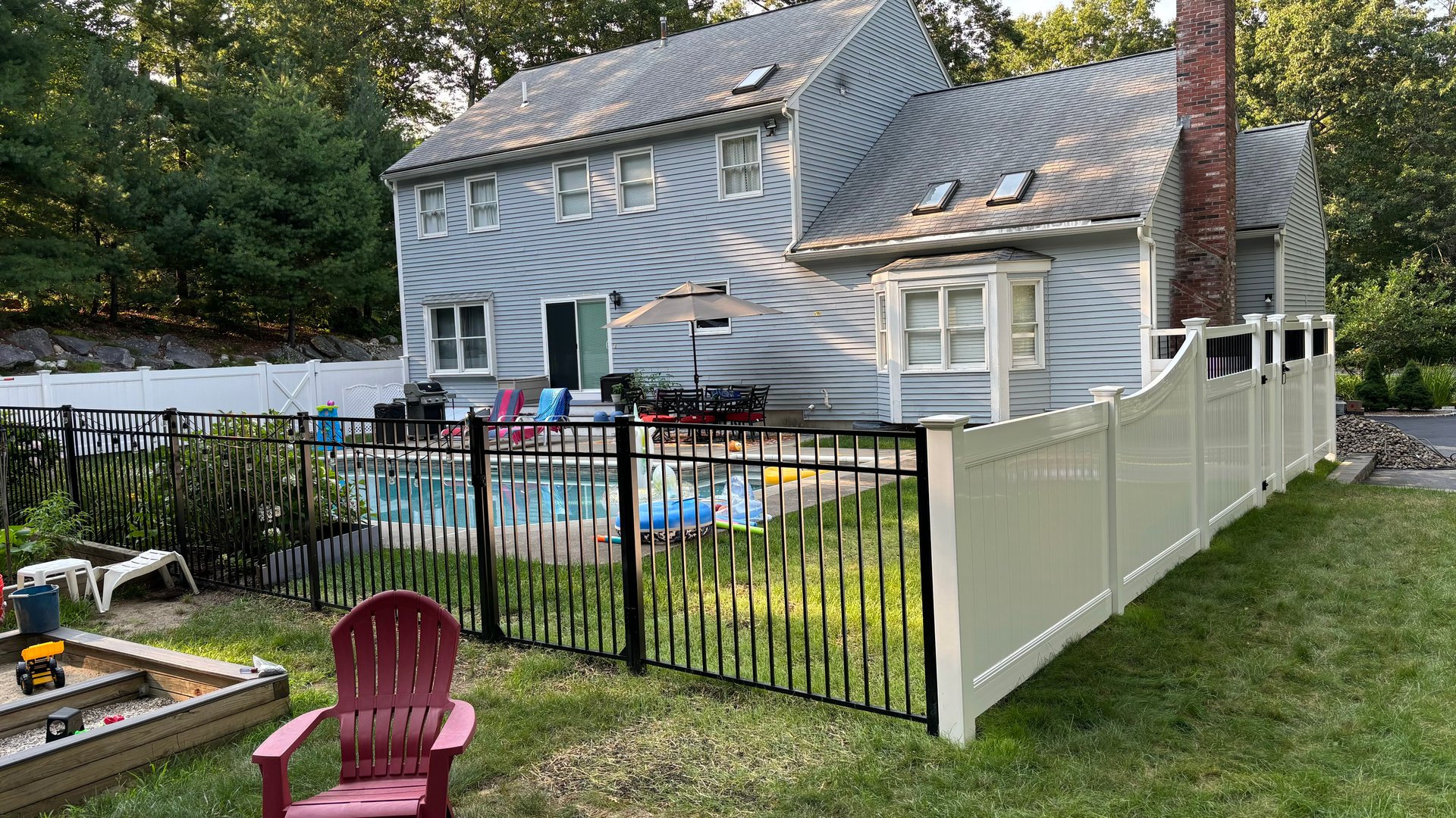 Residential fence installation