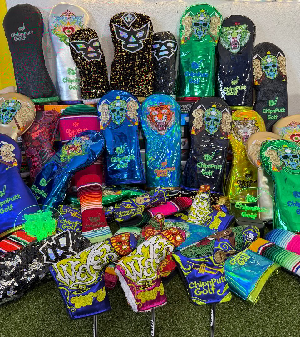 Handcrafted Mexican artisan golf headcovers