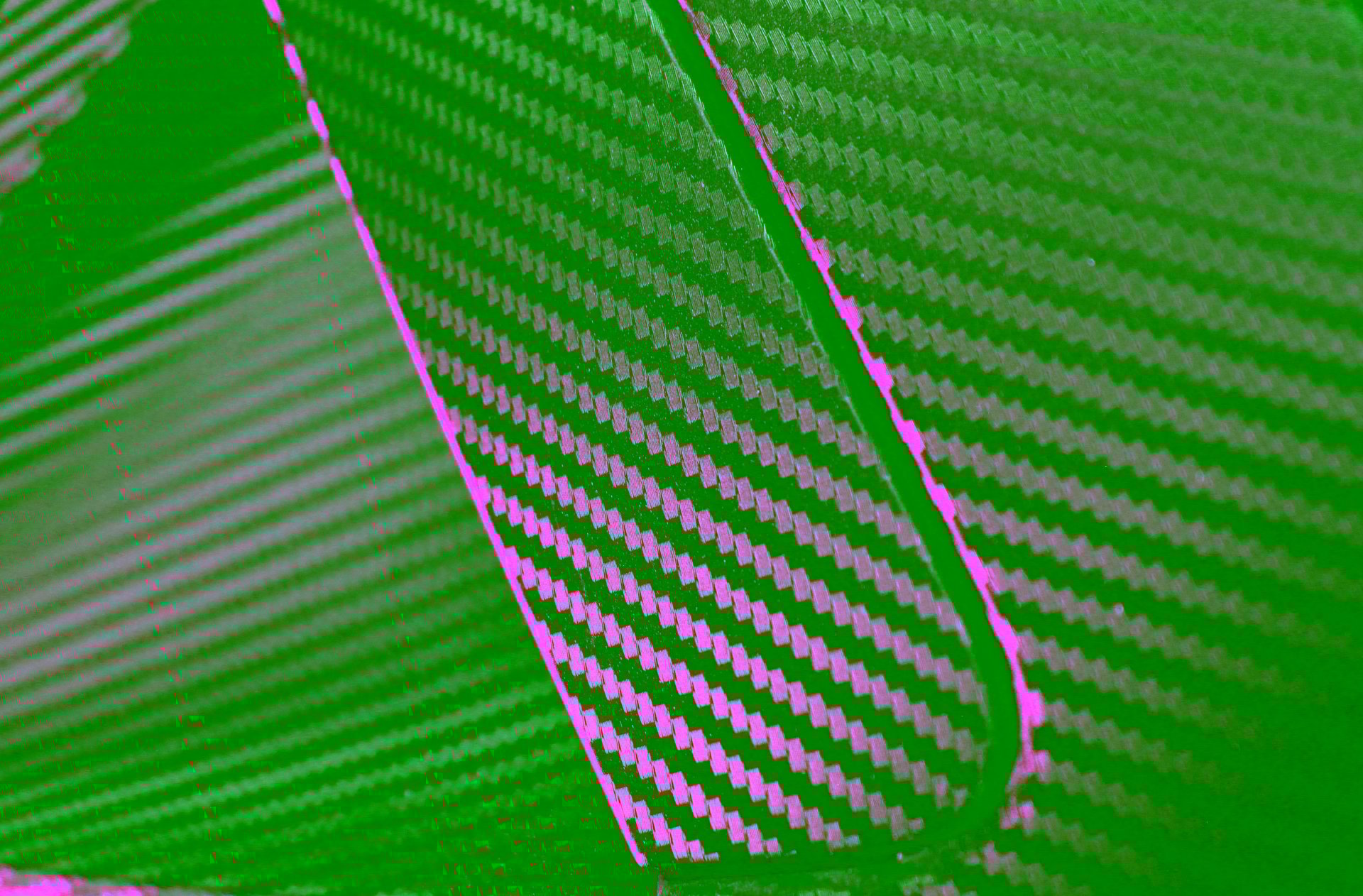 Decorative door handle covers made with carbon pattern