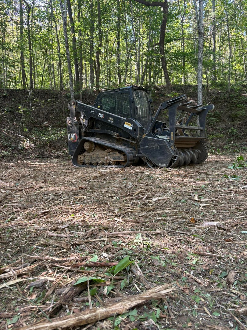Blair Excavation professional excavator working on construction site in Cookeville Tennessee