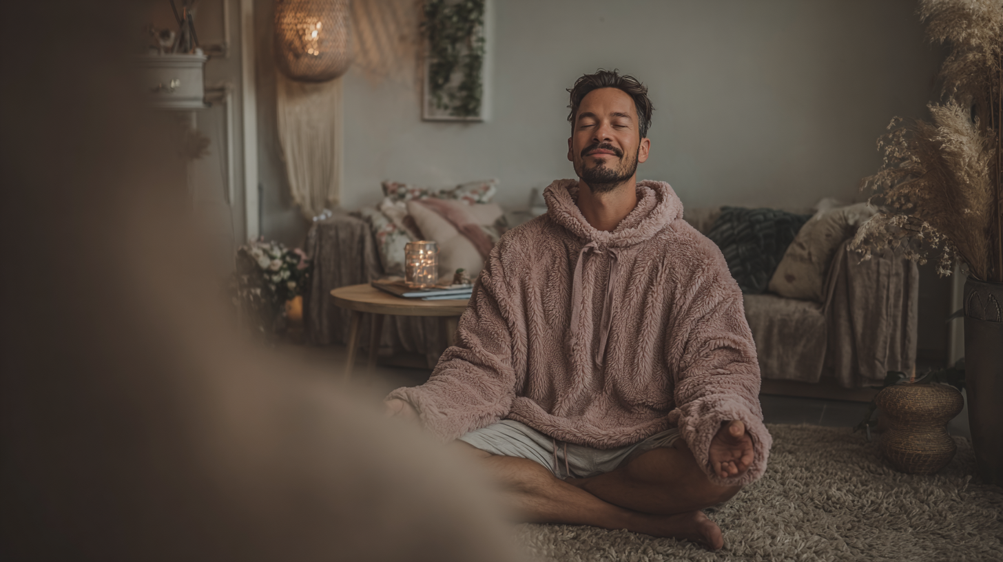 Meditation teacher in serene setting