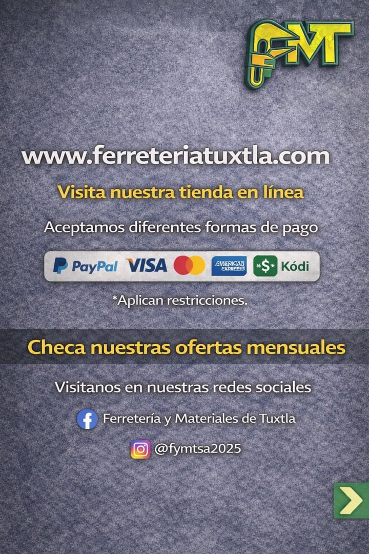 Herramientas y productos - Ferretería Tuxtla