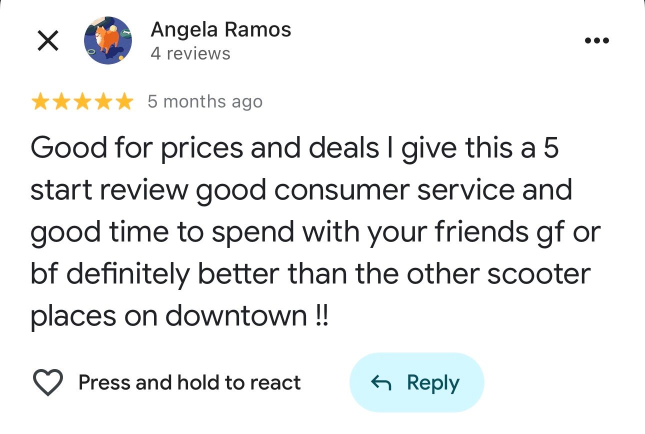 Customer Review Screenshot