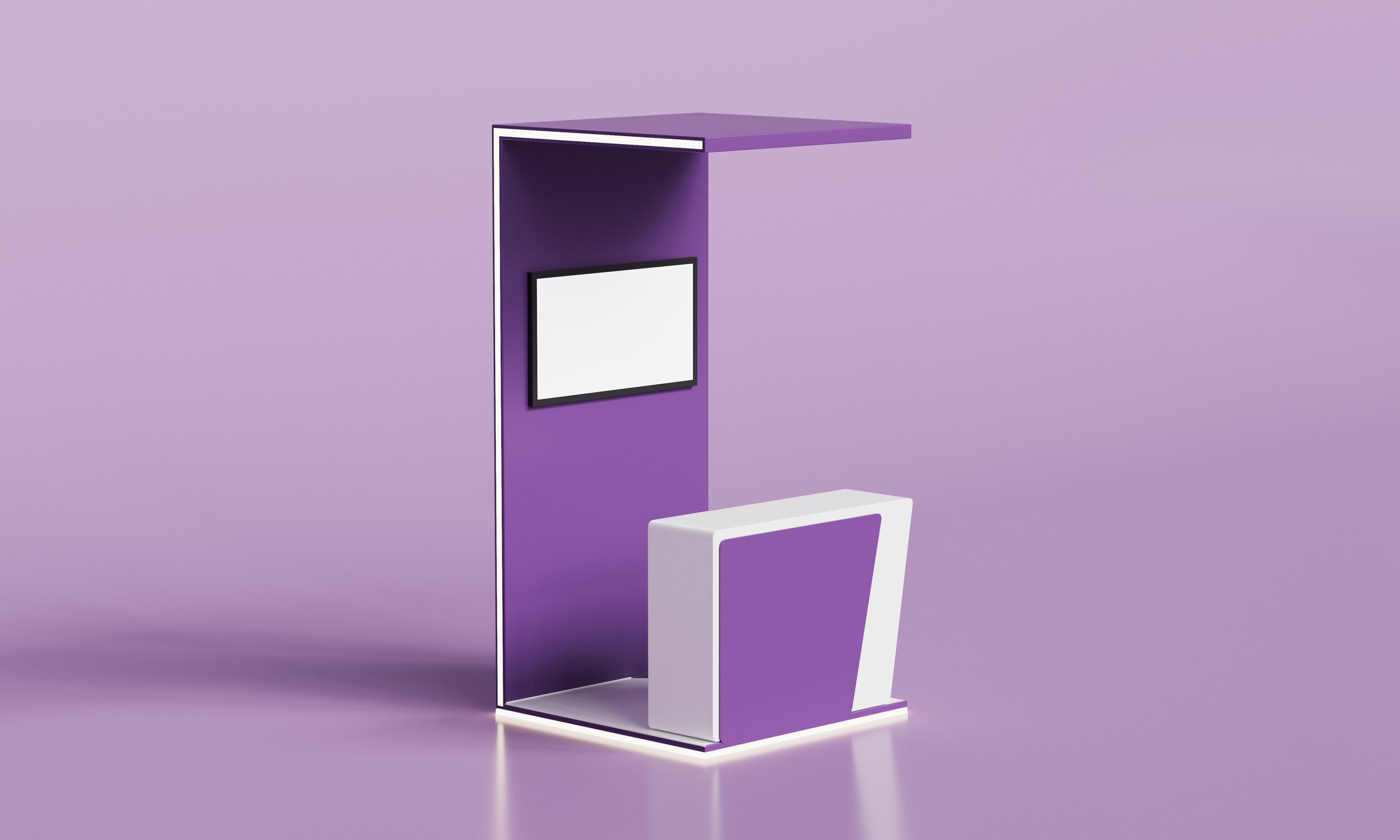 Exhibition Booth Mock up. 3D Rendering