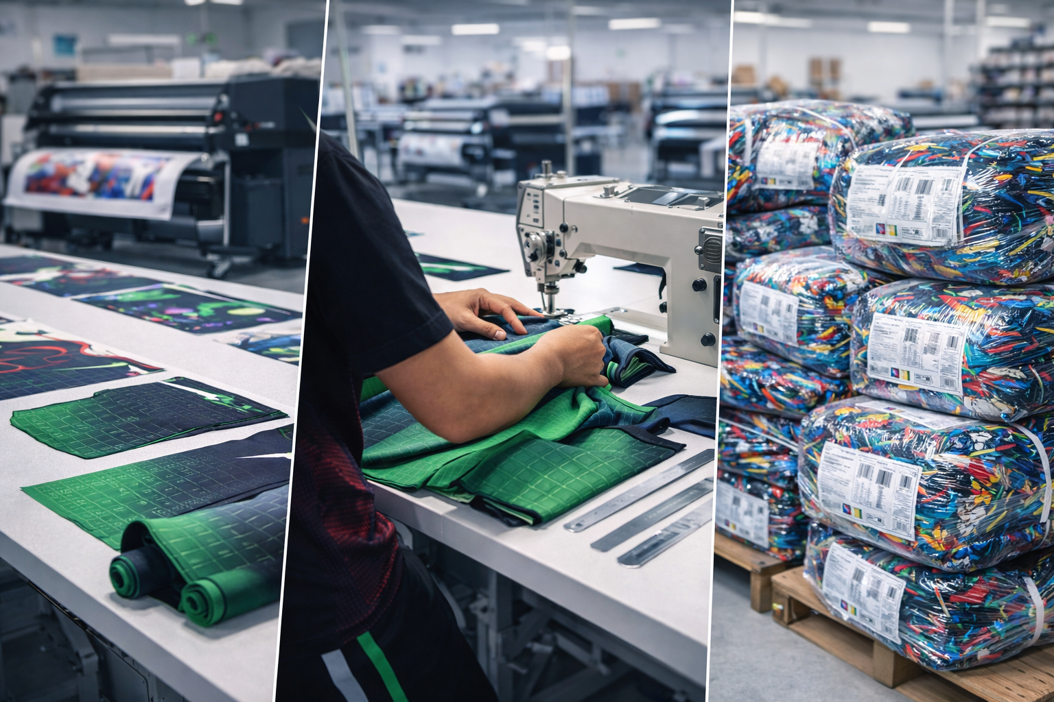 Producción industrial de textiles