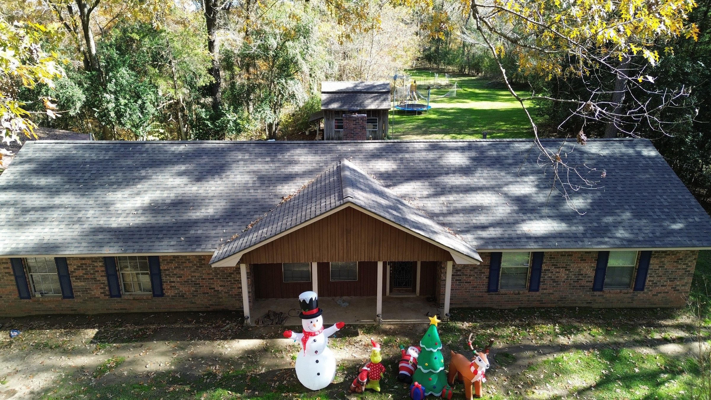 Completed roofing project