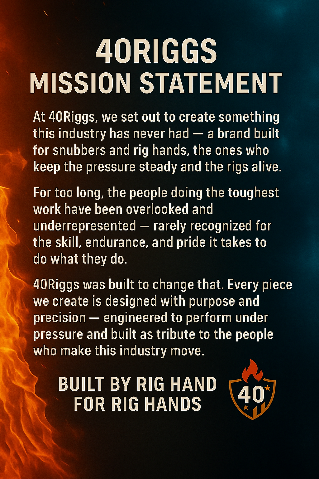 40RIGGS Mission Statement