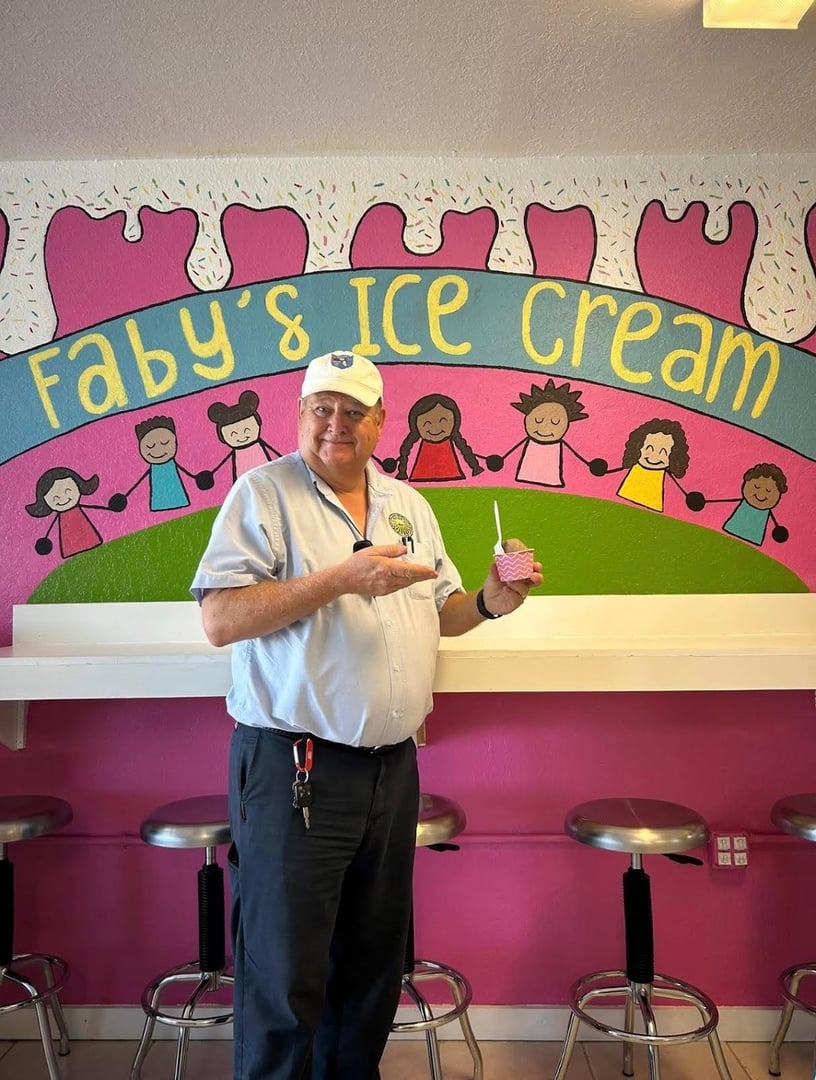 Our team at Faby's Ice Cream & More serving with small town hospitality