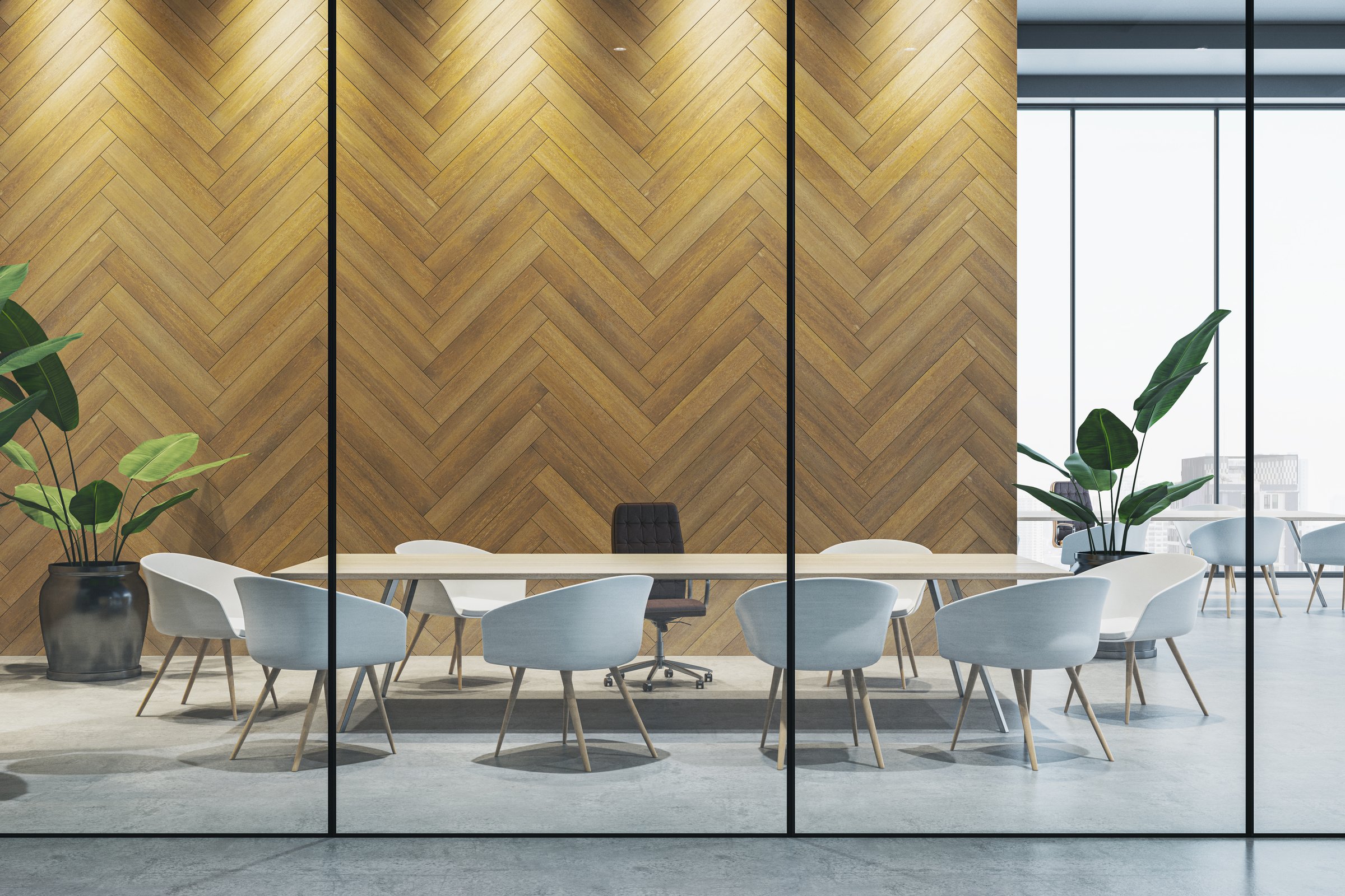 Modern office environment