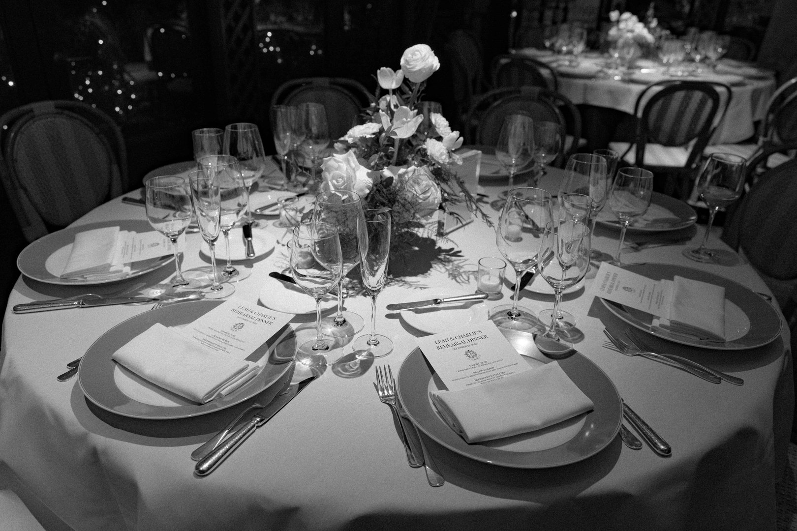 River Café Brooklyn wedding rehearsal dinner couple portrait with Brooklyn Bridge backdrop