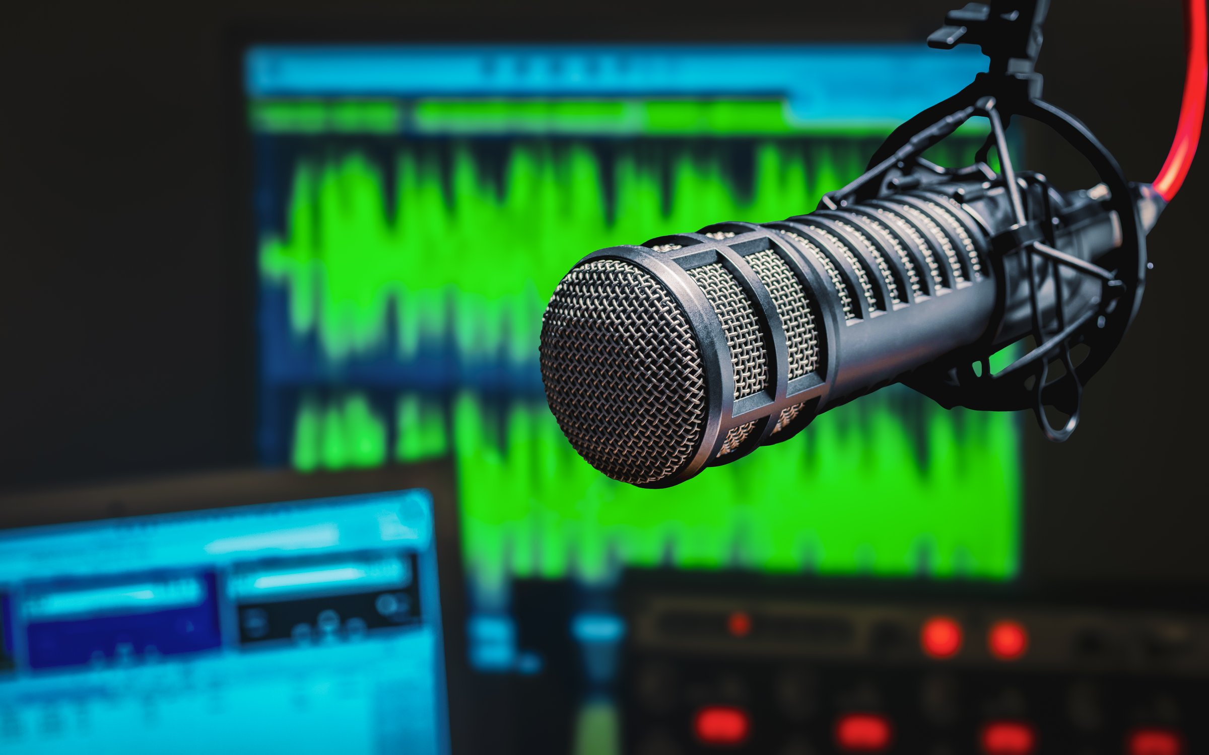 Radio studio background