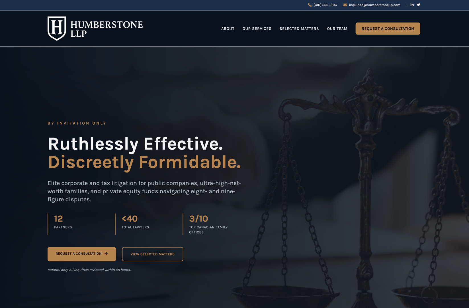 Humberstone LLP Website