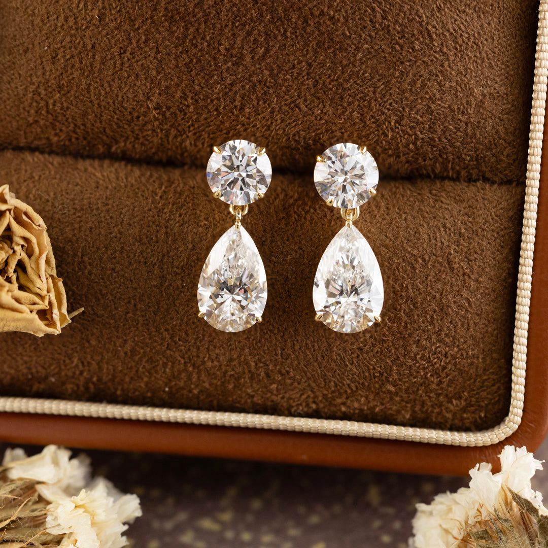 Elegant diamond earrings