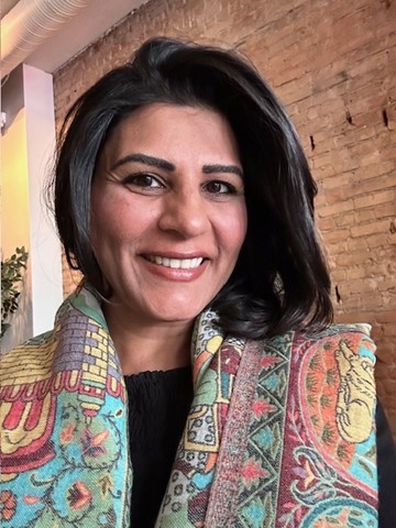 Sonal with a beautiful, warm smile showing her approachable and inspiring personality