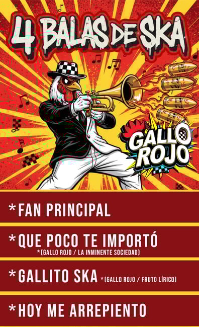 Gallo Rojo event poster