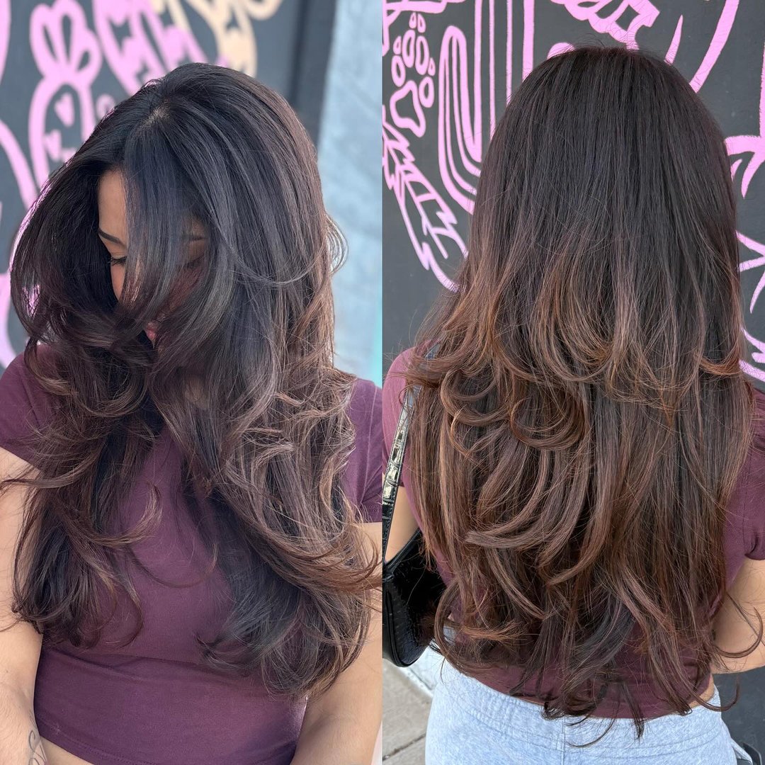 Trinity's hair styling work