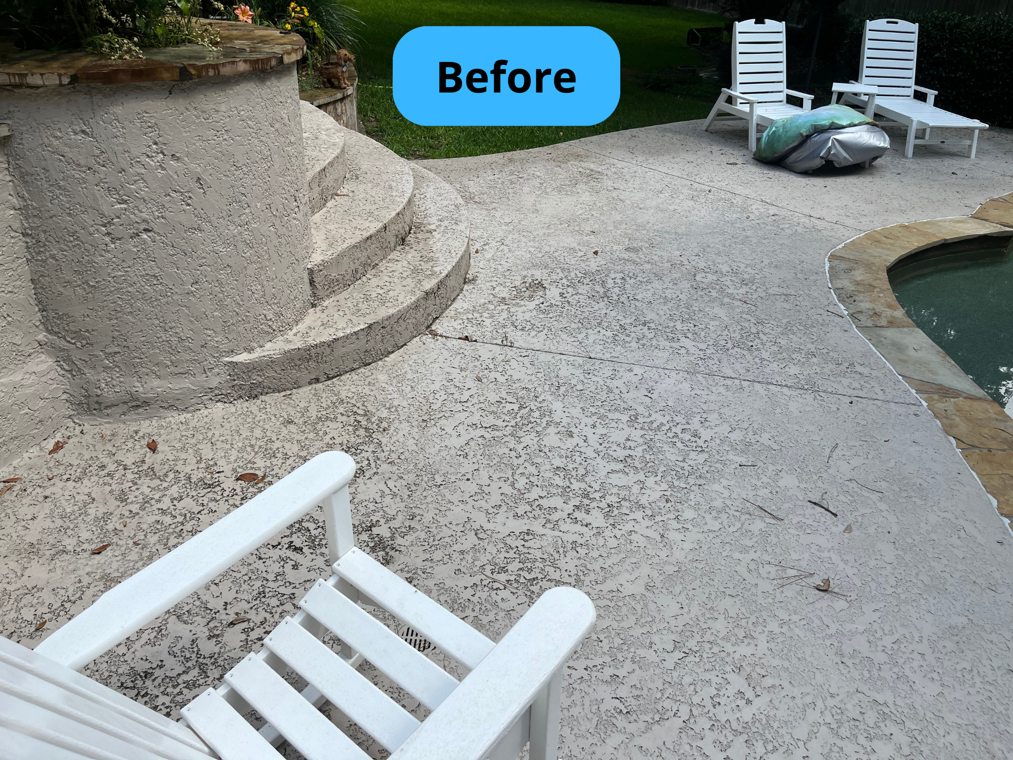 Before pressure washing